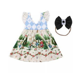 Alice in Wonderland First Birthday Dress Outfit Alice Girl Dress onederland